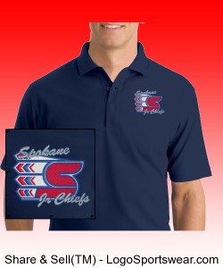 Adult Navy Polo Design Zoom